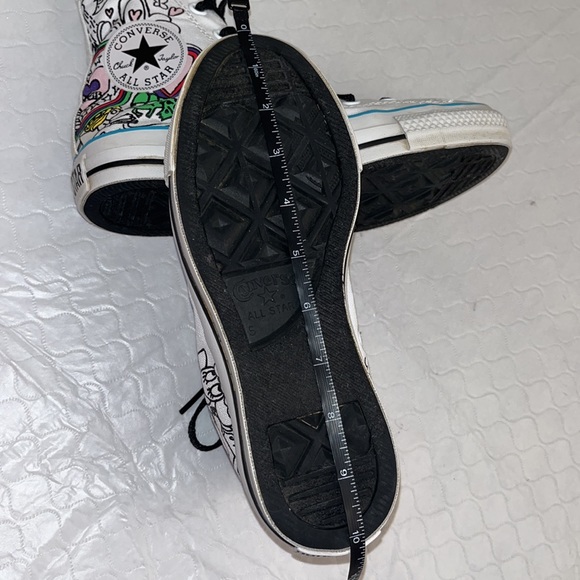 Converse Custom Unicorn Horse white multicolor high top sneakers - Picture 10 of 11